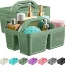4 Pack Portable Shower Caddy, Integrated Handle, Reinforced Plastic, Organizer Storage Bathroom Supplies and Beauty Products, Cleaning Supplies, Shower Basket for Home, Dorm, Shelf and Cabinet
