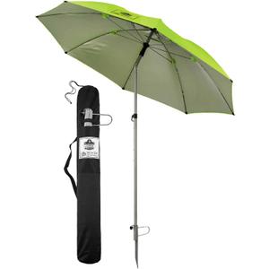 Ergodyne SHAX 6100 Lightweight Industrial Umbrella Lime, 84"