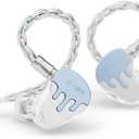 BASN BmasterX in Ear Audio Monitor, Hybrid 6 Drivers IEM Earphones with Crystal Clear Sound, Detachable Cable Plus Carrying Case Fit Kit for Musician, Stage, Studio (3.5mm & 4.4mm Jack, Blue/White)