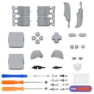 eXtremeRate Replacement Full Set Buttons for Steam Deck OLED Handheld Console, New Hope Gray DIY Custom ABXY D-pad Trackpad Bumpers Triggers Buttons with Tools for Steam Deck OLED Console