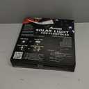 Flagpole Light Solar Powered, 6 Updated Ultra Bright 160 LED for 15-25 Ft Poles, 15 Hour Dusk to Dawn Auto On/Off, Aurora Lighting (White)