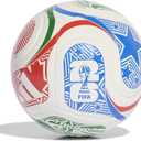 FIFA World Cup 26 Trionda Soccer Ball (5, White/Vivid Red/Glory Blue/Green/Club)