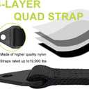 Premium Shock Suspension Limit Strap, Nylon Quad Wrap Axle Tie Down Strap with 10,000 Lb Break Strength, Travel Webbing for Truck, Trailer, ATV, UTV (18 Inch)