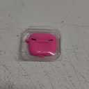 Lerobo Flower Engraved Case for AirPods 3rd Generation Case Cover with Keychain Accessories, Silicone Skin Cover Compatible with Apple AirPod 3rd Generation,Full Protection,Front LED Visible,Rose Pink