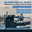 Forward 1705A 6-Inch Hitch Vise Truck Bench Vise Mount Trailer Fits 2" Hitch Receiver