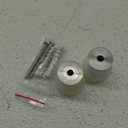 Shogun 2011 2012 2013 Yam FZ8 Ultra Compact Swingarm Spools - Sliders - White - 701-0610 