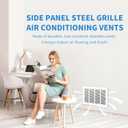 24x18 Return Air Grille [Duct Opening Size],Return Air Vent Cover for Wall Or Ceiling,Steel Return Air Filter Grilles Removable Face/Door for 1 Inch Filters (24"W x 18"H [Duct Opening])
