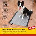 Glad for Pets Day to Night Activated Carbon Puppy Training Pads, Odor Control Disposable Dog Pads with Adhesive and Wall Protection, Leak Proof and Super Absorbent, 30 x 36 Inch, 24 Count - 2 Pack