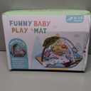 Baby Gym Play Mat, 8-in-1 Tummy Time Mat & Ball Pit with 6 Toys, Washable Baby Activity Play Mat for Visual, Hearing, Sensory, Motor Development, Baby Toys Gift for Toddler Infant 0-3-6-9-12 Month