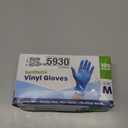 Comfy Package Synthetic Vinyl Blend Disposable Plastic Gloves Non-Sterile, Powder & Latex Free (Medium)