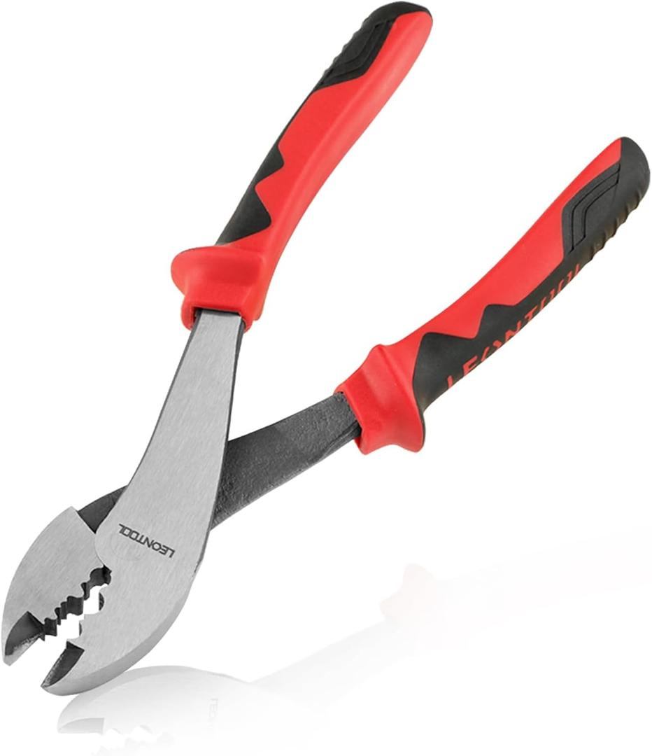 Electrician's Terminal Crimp Pliers with Cutter Wire Crimping Tools Electrical Pliers with TPR Handle Crimping and Cutting Tool for 10 to 22 AWG Terminals and Connectors