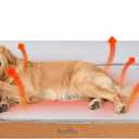 Heated Dog Bed Large Sized Dog, Heated Pet Bed for Large Dogs, Waterproof Couch Memory Foam Dog Sofa Bed with Pet Heating Pad - 35x27.95x6.3in