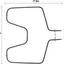 WB44k10005 Oven Bake Element WB44K10001 Fit for G-E Hot-Point Oven Element Replacement RB787WH1WW RB757BH1WH RB787WH1WW, Replaces AP2030964 824269 AH249238 EA249238 PS249238 WB30X46987 by AMI PARTS