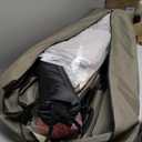 Coleman Queen-Size Airbed Cot Combination, Folding Air Mattress with Steel Frame & Side Table, Battery Pump Included, Great for Camping, Lounging, Elevated Sleeping, Guests, & More