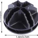 Combination Cabinet Clamps 50-Pack Plastic Frame Connectors Abs Material for Modular Closet Storage Systems Black