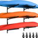 Kayak Storage Rack, Heavy Duty Freestanding Kayak Rack for Garage and Outdoor Storage, Kayak Stand Adjustable for Kayak, Canoe, Surfboard and Paddle Board