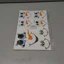 Christmas Face Rub on Transfers Decals Stickers for Crafts Ornaments Large 5 Inch Vinyl Snowman Faces Eyes Pitcher Transparent Decal for Ornaments Glass Drinking Cups Wood Balls (Cute72)