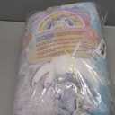 Joiedomi Glow in The Dark Blanket - Unicorns Gifts Toys for Girls Age 2 3 4 5 6 7 8 9 10 11 12 Year Old - Soft Cozy Flannel Kids Throw Blanket, Birthday Bedroom Decor 50"60" (Pink Purple Unicorn)