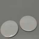 2 Pieces Reusable Mug Lids for Ceramic Mugs, 11 Ounce White Ceramic Cup Lid, Drink Cover for Outdoors, Cup Cover to Keep Warm, Fits Mug with Outside Diameter 3.25 Inch, Best for Hot and Cold Beverage