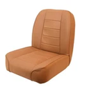 Rugged Ridge Low Back FRT Seat Non Recline Tan 55-86 CJ Models