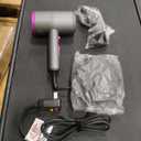slopehill Professional Ionic Hair Dryer, Powerful 1800W Fast Drying Low Noise Blow Dryer with 2 Concentrator Nozzle 1 Diffuser Attachments for Home Salon Travel (Black)