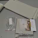 HOMELUX THEORY UPGRADED 6 Tiers Over The Door Organizer Hanging - 100D EXTRA THICK & 50lbs HUGE CAPACITY, 12 Side Mesh Pockets Over The Door Shoe Organizer, Hanging Closet Organizer (Ivory, 2pc)