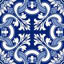 Spanish Portuguese Azulejo Style Peel and Stick Backsplash Tile Stickers Set of 16 pcs(5.9_15)