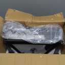 Motion Sensor Outdoor Flush Mount Ceiling Light, Modern Farmhouse Ceiling Lights with Clear Glass, Matte Black Industrial Iron Light Fixtures for Entryway Garage Hallway Patio Porch