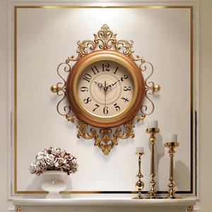 Vintage Wall Clocks Living Room,16"X19"Elegant Retro Silent Wall Clock,Decorative Antique Victorian Wall Clocks Battery Operated for Bedroom Kitchen Entryway Office Decor