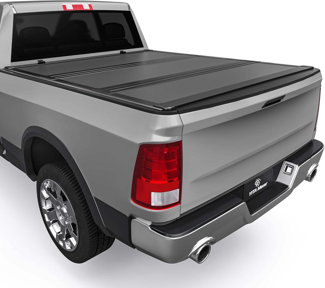 YITAMOTOR Low-Profile Hard Tri-Fold Truck Bed Tonneau Cover Compatible with Ram 1500 New Body Style 2019-2026 with 5.7 ft Bed Without Rambox