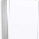 Hamilco White Linen Textured Cardstock Thick Paper - 11 x 17" Heavy Weight 80 lb Cover Card Stock - 25 Pack