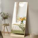DUMOS 64"x21" Full Length Mirror with Stand, Full Body Floor Mirror