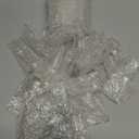 OuMuaMua 64 Pcs Glass Raindrop Christmas Ornaments Crystal Teardrop Hanging Ornaments Clear Chandelier Drop Pendant Decorations for Christmas Tree Winter New Year Party Supplies Home Decor