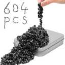 Magnetic Balls Fidget Toys Adults 600 PCS Mini with Four Big Magnetic Putty Desk,Fidget Toys for Adults, Office DeskBlack