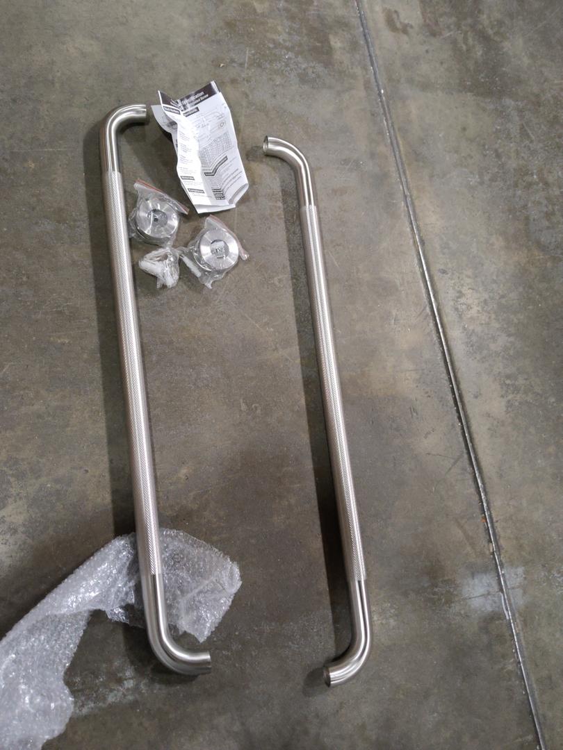 36", 2 Pcs Style Pull Door Handle, Satin Chrome Finish - Rust and Corrosion Resistant Door Handle