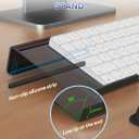 Laborio Computer Keyboard Wrist Rest Stand for Desktop, Keyboard Holder for Easy Typing with Wrist Pad for Office Desk, Home, School (Black)