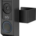 Anti-Theft Video Doorbell Mount for Eufy E340 Camera, No-Drill Adjustable Mounting Bracket Holder Accessories for Eufy Doorbell Camera Mount, Apartment Door Bell Kits for Home Rentals Room (Black)