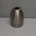 Aspen Creative 21065-10-1, Satin Nickel Shade for Lighting Fixture, Pendant Light, Size: 5" D x 6-3/8" H, Center Hole: 1-5/8"