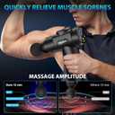TOLOCO Massage Gun, Deep Tissue Back Massage for Athletes for Pain Relief, Percussion Massager with 10 Massages Heads & Silent Brushless Motor, Mothers Day Gifts, Black