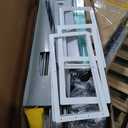 DWVO 12x8ft Large Tool Storage Shed with Window, Lockable Doors, and Sloped Roof, Oversized Steel Outdoor Storage Shed for Garden, Patio, Garage, Backyard, Lawn(Gray + White)