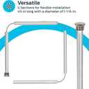 Eastman 45 Inch Flexible Magnesium Anode Rod, 1-1/6 Inch Hex Head, Chrome, 60296
