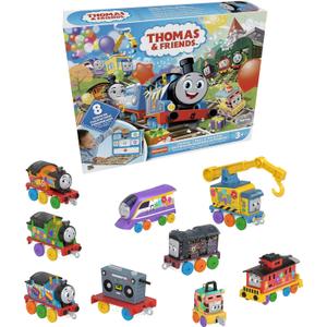 Thomas & Friends Toy Trains Gift Set Thomas 7 Days of Surprises, 10-Piece Diecast Vehicles with Cargo for Kids Ages 3+ Years