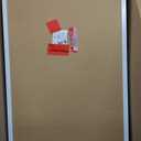 DAHAPYBOO Cork Board with Linen White,Bulletin Board 30"x20" Hanging Corkboards for Office Home School Message Board or Vision Board Decoration.