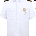 Yacht Captain Sailor Costume for Men,Adult Cruise Accessories Set for Nautical Theme Party and Halloween Cosplay, Size 170/93A
