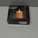 FREEPOWER Rechargeable Flameless LED Votive Candles with Timer Remote - 2'' x 3'' Waterproof Flickering Tealights Candle - Battery Operated Pillar Candles for Wedding, Party and Holiday Decor - 6PCS (Cream)