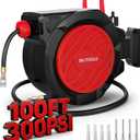 BILITOOLS Retractable Air Hose Reel 3/8" x 100FT Max 300PSI Auto Rewind