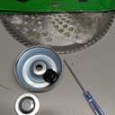 2-Set 10" x 80T Carbide Tip Brush Blades with The Universal Adapter Kit  for Cutter, Trimmer, Weed Eater | Made from Premium Stainless Steel to Last Long | Cuts Like Butter