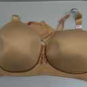 Vanity Fair Women's Full Figure Beauty Back Smoothing Bra, 4 Way Stretch Fabric, Lightly Lined Cups up to H (Wire free - Totally Tan)