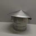 VEVOR Chimney Cap 6 inch All Weather & Reinforced Screws & Easy Installation, for Perfect Insulation Vent Cover Outside, Silver