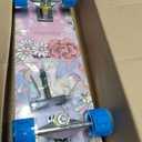 Standard Skateboards with Colorful Flashing Wheels for Beginners, Kids,Teens, 7 Layer Maple Complete Skateboard for Girls Boys, 31" x 7.8" Double Kick Concave Kids skateboard with Skate T-Tool